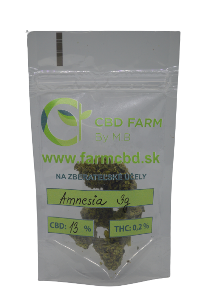 CBD kvety - Amnesia 4+1 Ostrá a osviežujúca chuť