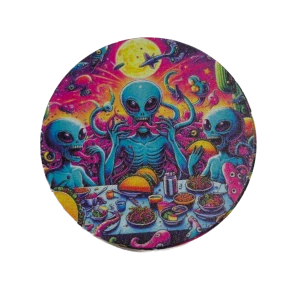 Kovová Drtička Alien  (4-dielna)