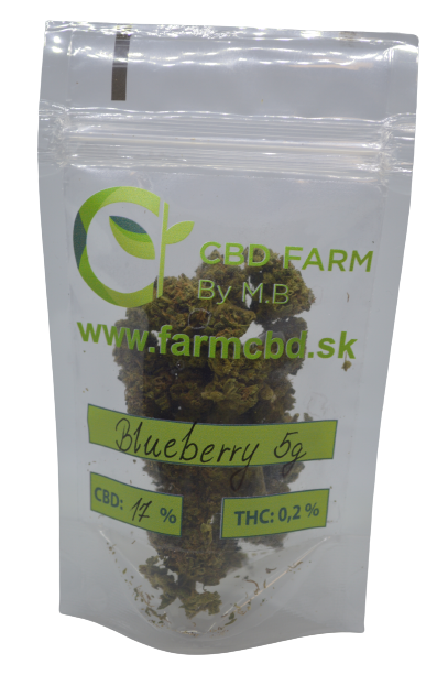 CBD kvety - Blueberry 100G Osviežujúci zážitok plný ovocných tónov