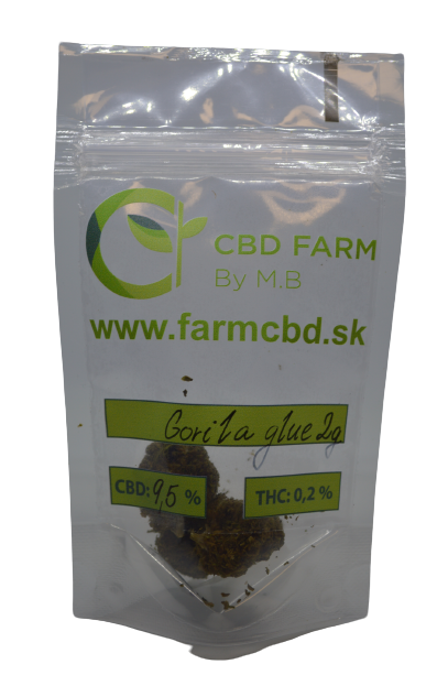 CBD Kvety - Gorilla Kush 5G - Glass House: Sila džungle v nevinnom kvete s obsahom THC do 0.2%